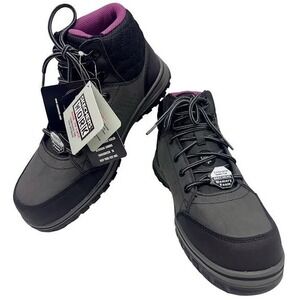 Skechers Women's Work McColl Comp Toe Ankle Boots Black/Mauve #108004‎ Size: 9